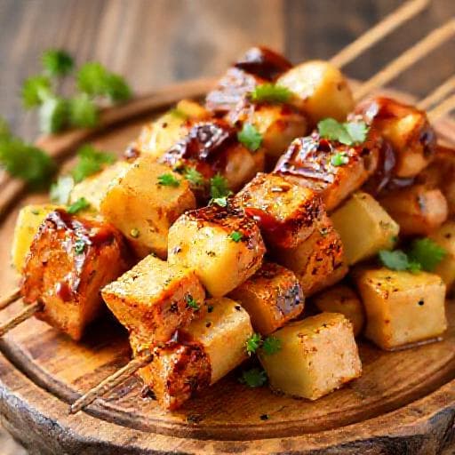 Teriyaki Chicken Skewers with Pineapple
