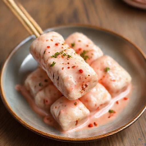 매콤 크림 떡꼬치