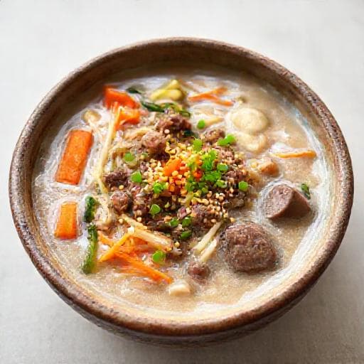 전통 소고기 야채죽