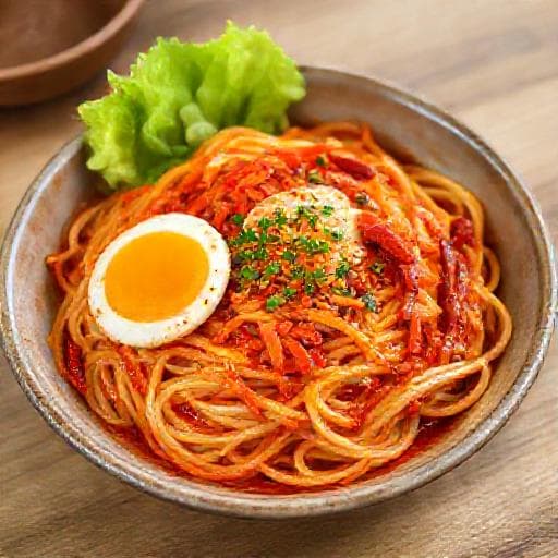 매콤 비빔 김치말이국수