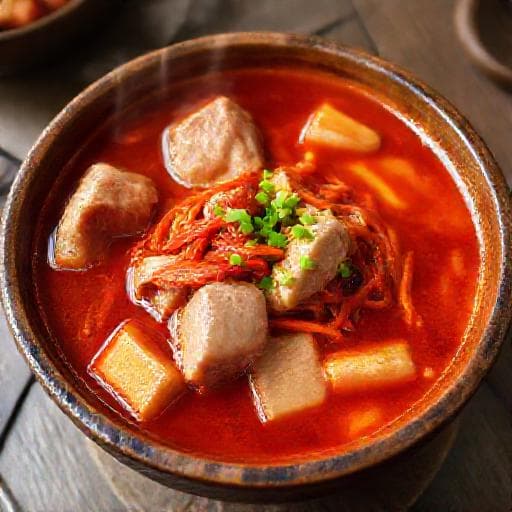 돼지고기 김치찌개 (전통 방식)