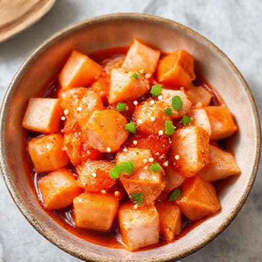 간편 연어 깍두기