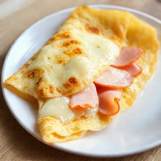 Tapioca Recheada Clássica de Queijo e Presunto
