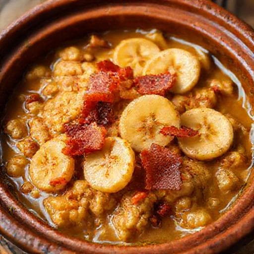 Farofa d'água com Banana e Bacon