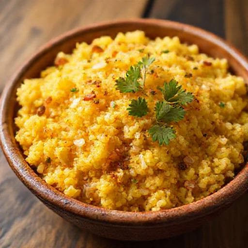 Farofa de Cuscuz Tradicional