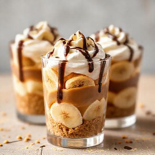 Banoffee Rápida em Copos