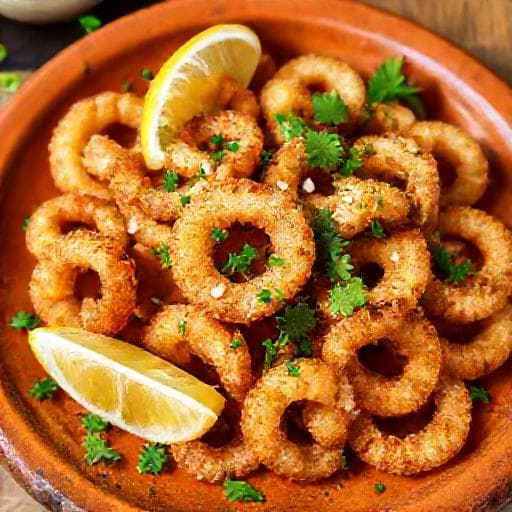 Lulas à Sevilhana com Alho e Salsa