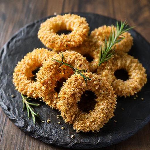 Choco Frito com Crosta de Pão e Ervas