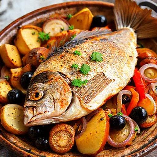 Peixe no Forno à Portuguesa Tradicional