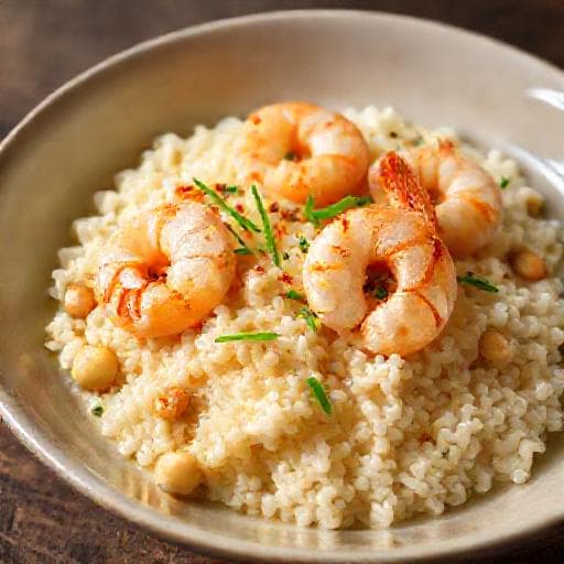 Arroz de Caju Cremoso com Camarão
