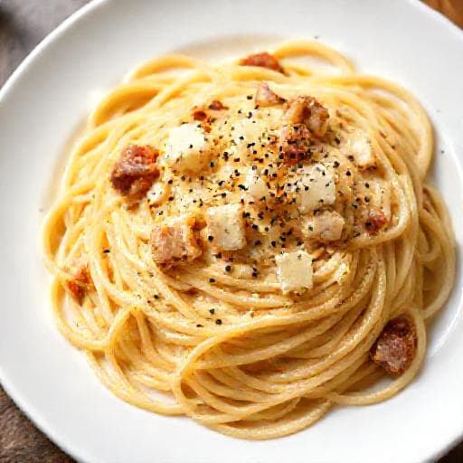 Espaguete à Carbonara Tradicional