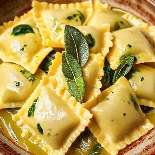 Ravioli de Ricota e Espinafre Tradicional