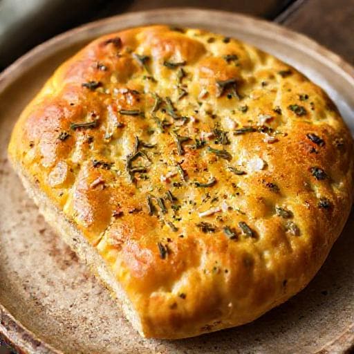 Focaccia Rápida com Ervas