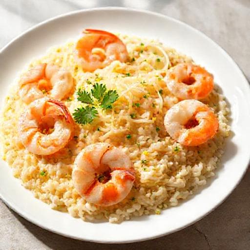 Risoto de Limão Siciliano com Camarões