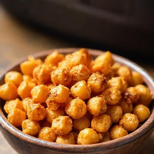 Grão-de-Bico Crocante Clássico na Air Fryer