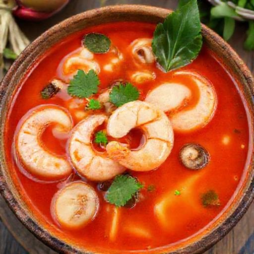 Tom Yum Goong (Tom Yum com Camarão)