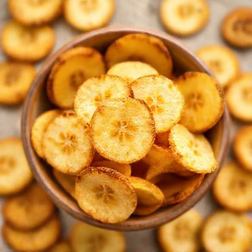 Chips de Banana Rápida na Air Fryer