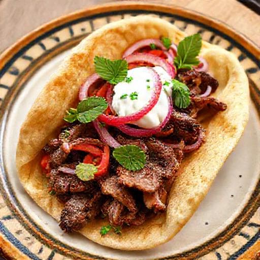 Gyros Grego de Cordeiro com Hortelã