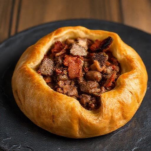 Pastel de Chaves com Cogumelos e Bacon