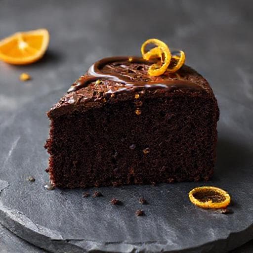Bolo Húmido de Chocolate com Café e Laranja