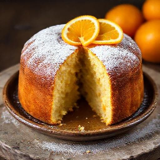 Bolo de Laranja Inteira Tradicional