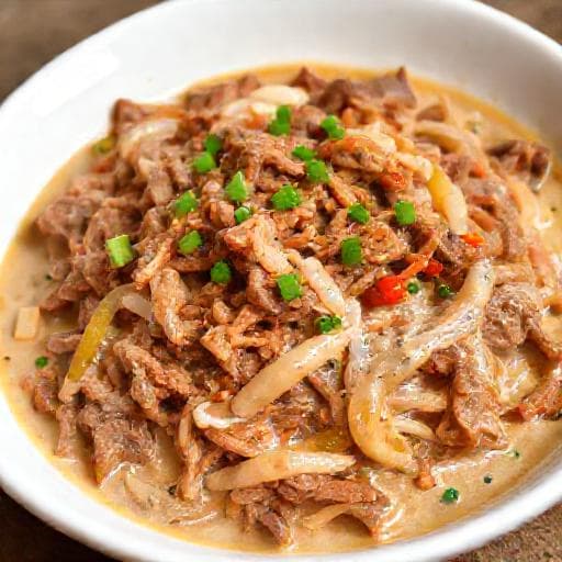 Carne Louca Cremosa com Requeijão