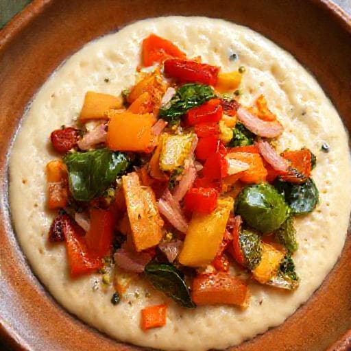 Chibé com Legumes Salteados