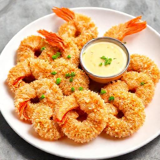 Camarão Empanado Rápido com Panko