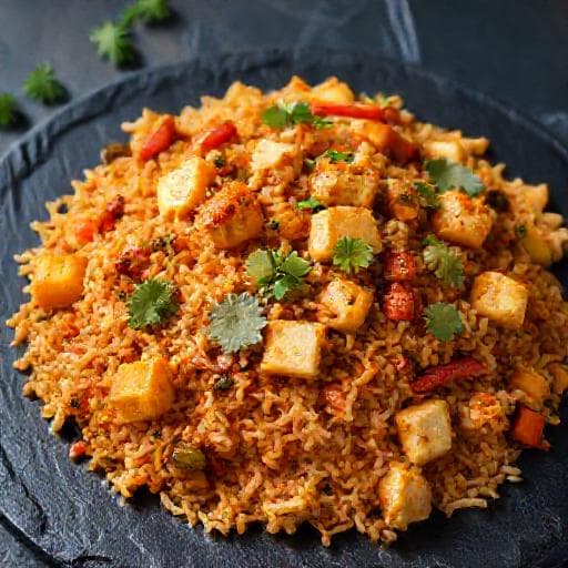 पनीर शेजवान फ्राइड राइस