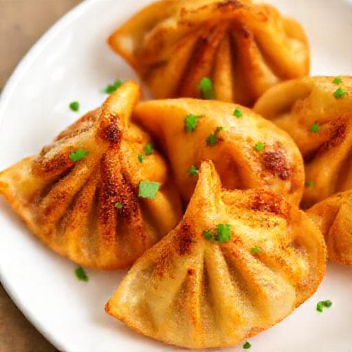 त्वरित तंदूरी मोमोज (पैन फ्राइड)