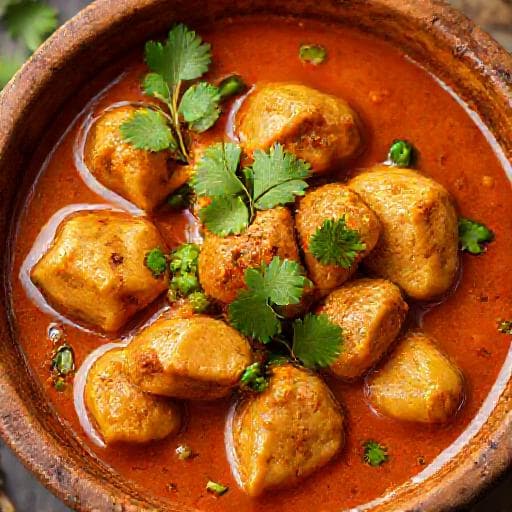 पारंपरिक आंध्रा चिकन करी