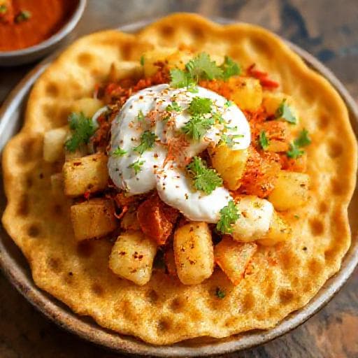 झटपट पापड़ी चाट