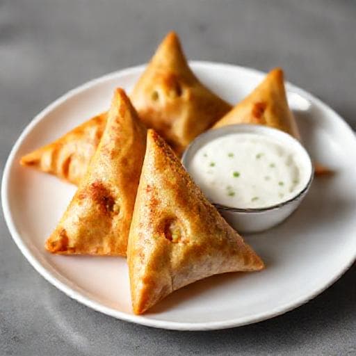 त्वरित समोसा (बिना तले)