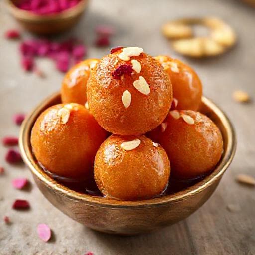 पारंपरिक गुलाब जामुन