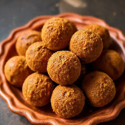गुड़ बेसन लड्डू