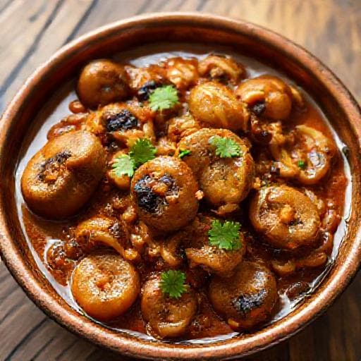 मशरूम दो प्याज़ा (पारंपरिक)