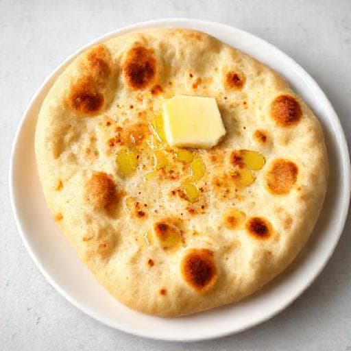 झटपट बटर नान (बिना खमीर के)