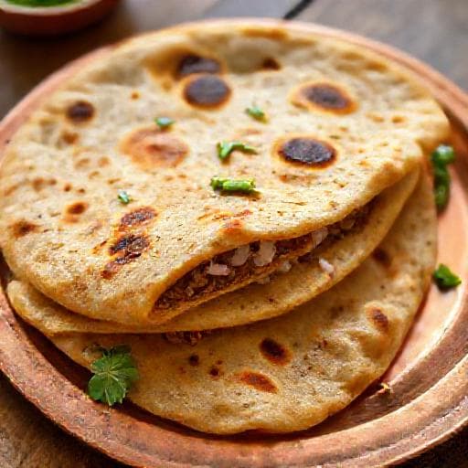 मसाला सत्तू पराठा