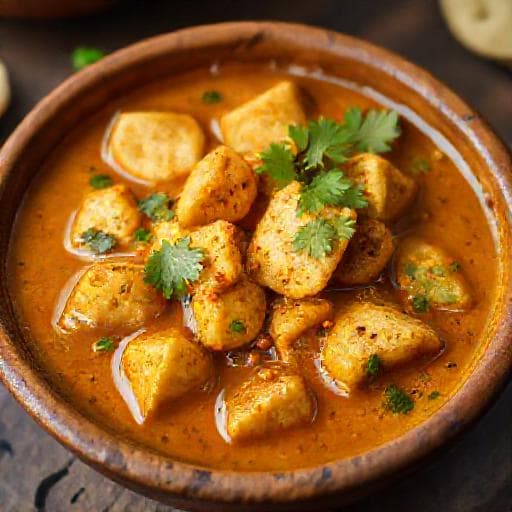 पारंपरिक पापड़ की सब्जी