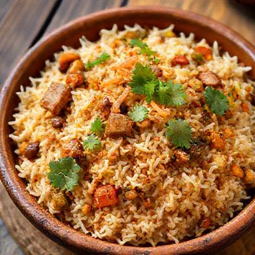 मसालेदार सोया चंक्स तेहरी