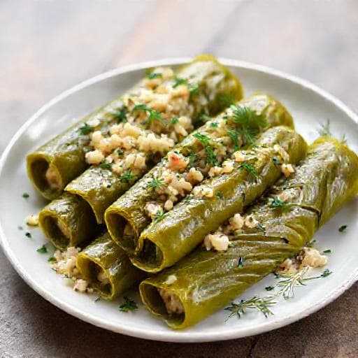 Сармале с курицей и зеленью
