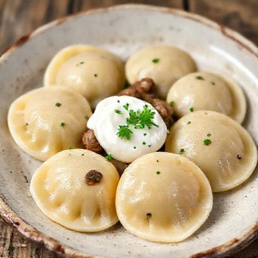 Быстрые Цеппелины из Тертого Картофеля с Грибами