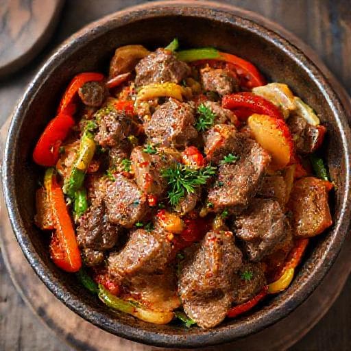 Джиз с овощами по-фергански