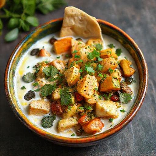 Курутоб с овощами и зеленью (Вегетарианский)