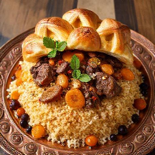 Шах-плов с бараниной и абрикосами (региональный вариант)