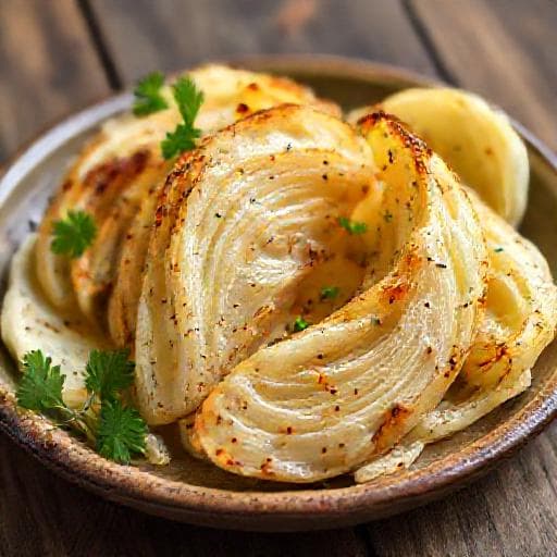 Классическая запечённая капуста дольками