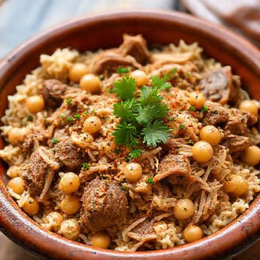 Арисе с бараниной и нутом (региональный вариант)