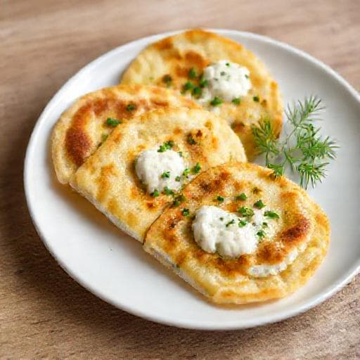 Чепалгаш "Быстрый" с творогом и зеленью