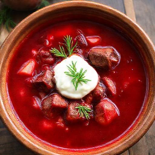 Борщ с копченостями (Региональный вариант)
