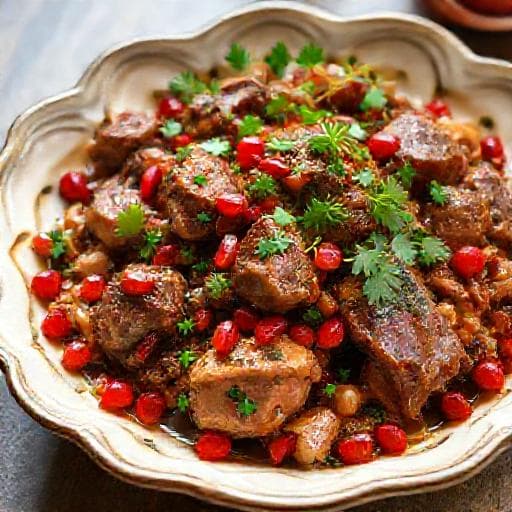 Кучмачи с гранатом и зеленью